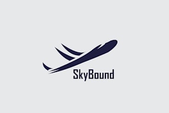 make gorgeous vacation and airline logo design