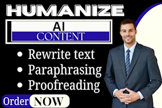 humanize paraphase ai content manually edit chatgpt written proofread content