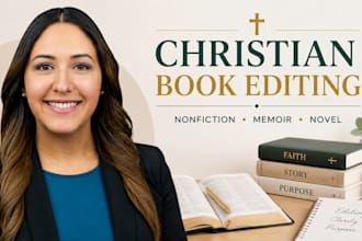 edit christian nonfiction memoirs and novels