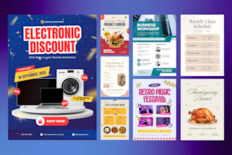 create a modern poster design for your brand