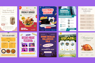 create a modern poster design for your brand