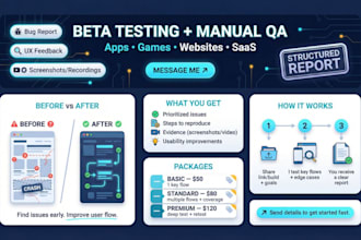 beta test your website, app, game or saas with detailed feedback