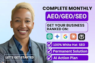 do monthly website aeo ai SEO GEO offpage backlinks to rank on google ai search