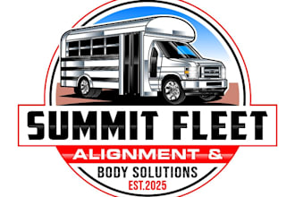 design awesome bus logo with free source file
