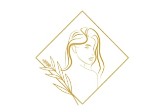 create modern minimalist beauty business logo design