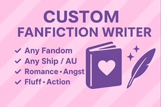 write engaging fanfiction for your favorite fandom, ship, or au