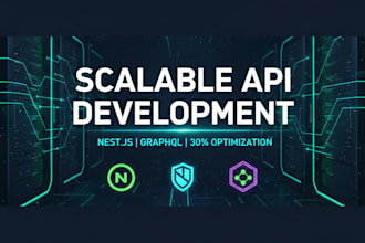develop a scalable node js or nest js restful or graphql API service