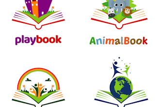 create a modern and creative book publisher logo design