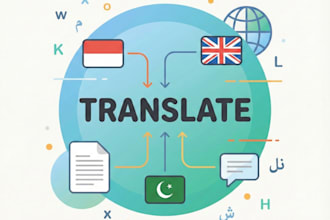 provide professional indonesian, english, and arabic translation