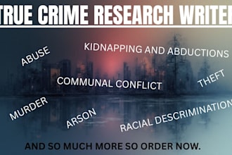 compose articles on true crime stories