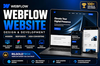 design modern webflow website, figma to webflow, ghl funnel landing page expert
