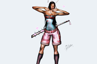 create a high stylized character