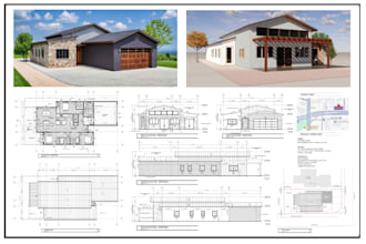 architect, draftsman of city permit drawings, floor plans, blueprints in autocad
