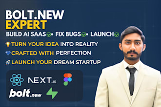 fix bolt new ai errors, bugs and develop bolt new saas web apps and websites