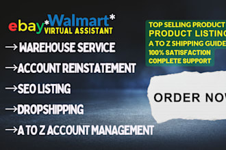 be your expert ebay walmart VA or SEO lister and product image designer