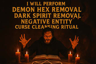 perform demon hex removal, dark spirit removal, negative entity, curse cleansing