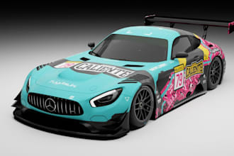 complex 3d car model, car parts, bodykit,rear spoiler,bumper,fender,fivem server