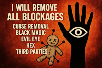 remove all blockages, curse removal, black magic, evil eye, hex, third parties