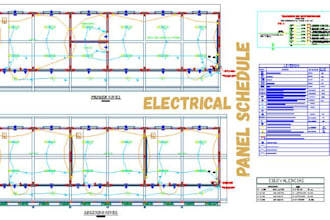 create electrical permit plans, panel schedules and nec load calculations in usa