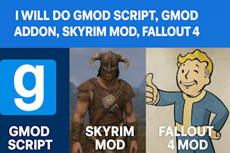 do gmod script, 3d game mode, godot gmod, fallout 4 mod, skyrim mod, gmod addon