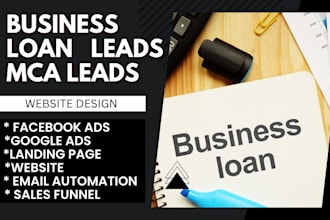 provide business loan leads mca leads business loan website loan website mca