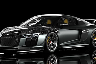 custom vehicle widebody kits,3d car model,car parts printing,rear bumper,spoiler