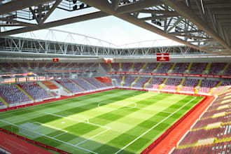 design 3d stadiums, sport facilities, gaming arenas, gyms