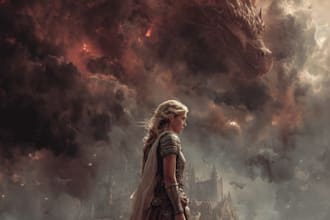 draw fantasy book cover design with stunning artwork