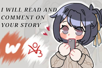 read and give reader feedback on your wattpad or ao3 story