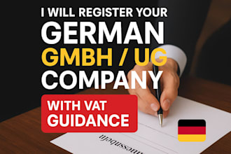 register your german gmbh or ug company in germany with vat guidance
