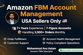 manage your amazon fbm store professionally