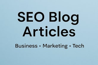 write SEO optimized business and marketing blog articles