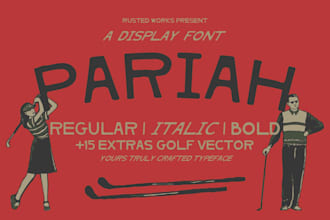 make hand drawn display vintage typefaces