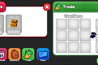 professional roblox UI UX design for games