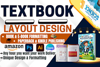 do educational textbook, curriculum plan, book formatting, kdp book cover