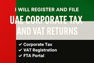 register and file uae corporate tax and vat returns  uae company tax registar