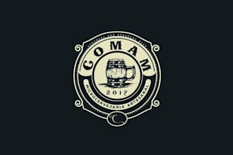 design amazing artesanal beer logo