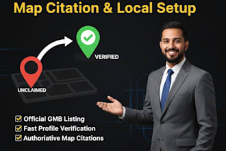 do google my business listing, gmb profile setup, and goog le map citation
