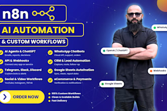 automate your business with n8n, ai agents, and custom workflows