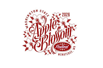 design unique  apple festival logo