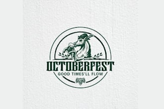 design unique octoberfest horse barn logo