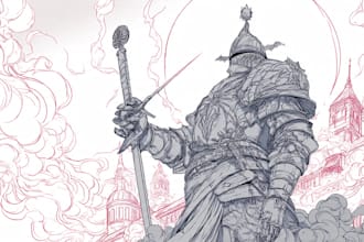 draw one line art ,vector line art illustration beautifully