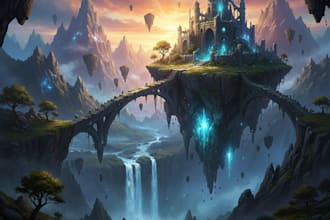 digitally paint fantasy landscape