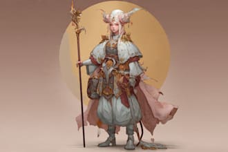 illustrate fantasy art creatures and characters