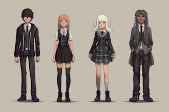create custom danganronpa characters