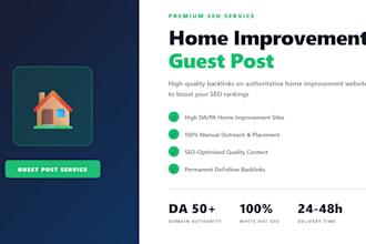 professional home improvement guest post service