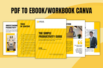 design ebook, workbook, lead magnet, or pdf in canva