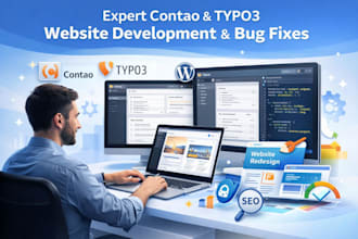 build contao typo3 german bugfix javascript redesign wordpress website design