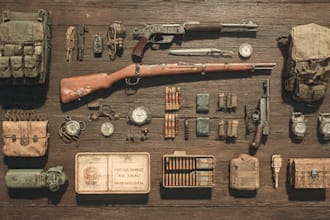 design creative concept art of weapons and items