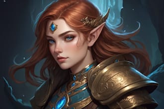 draw a fantasy character portrait for you